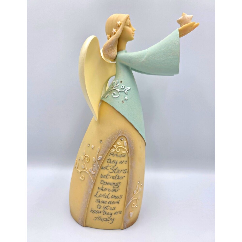 Enesco Foundations Bereavement Angel 4014049 Karen Hahn 2009 Figurine 9"